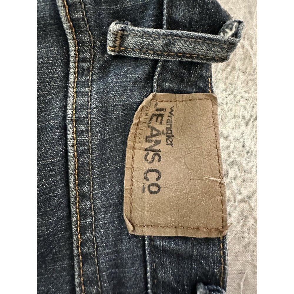 Wrangler Men's Size 40x30 Jeans Relaxed Straight Dark Wash Western Workwear Pant - Picture 12 of 13